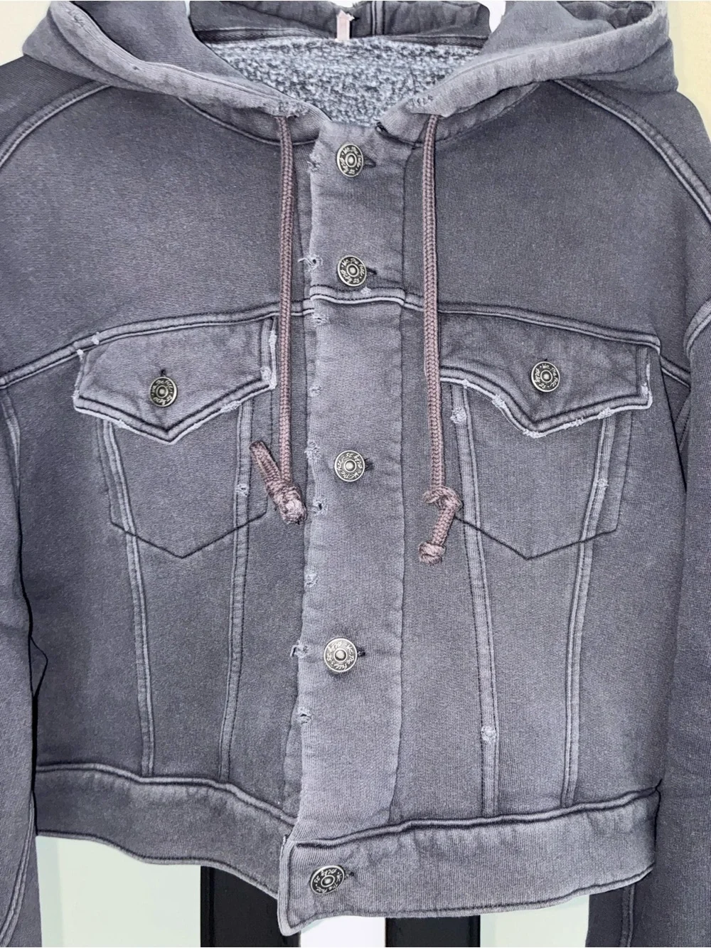 Free People - Dreamer Distressed Hoodie - Picture 5 of 13